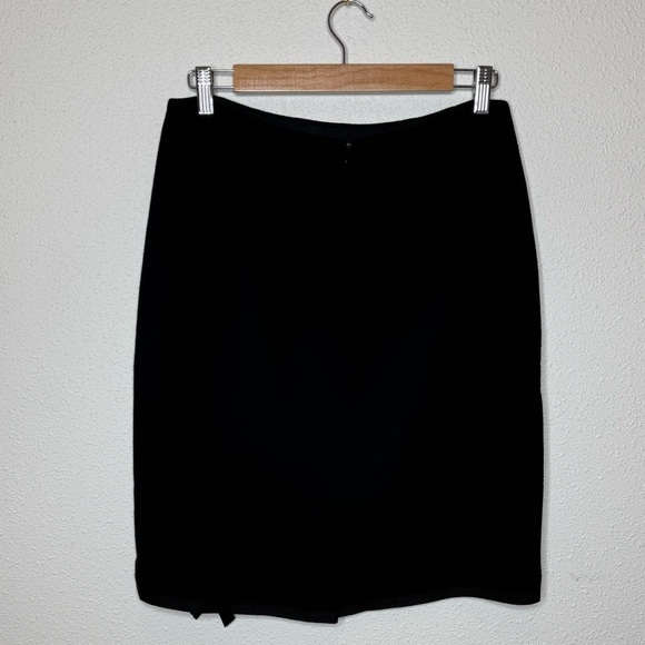 Rickie Freeman for Teri Jon black embroidered wool lined skirt & sweater set. - Picture 6 of 9